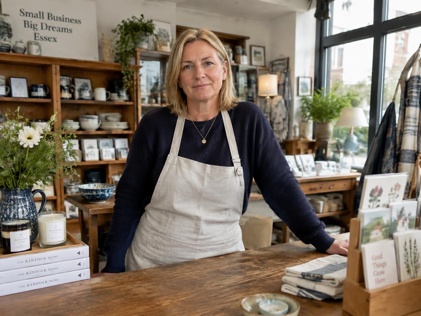 Owner of an independent British business at work